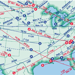 Occultations map