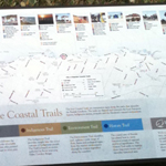 Coastal Trail map in Bayside