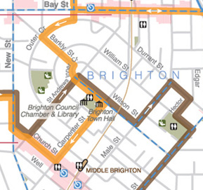 Bayside Cycling trail map