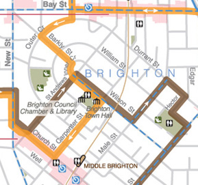 Bayside Cycling trail map