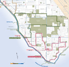 Bicyling Map of Bayside