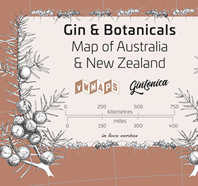 Gin & Botanicals Map of ANZ